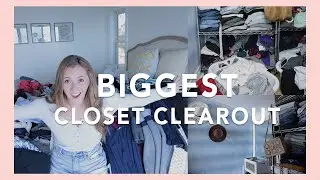 CLOSET DECLUTTER & ORGANIZATION | Extreme Closet Cleaning Motivation 2020