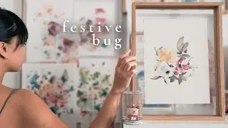 I have cancelled Christmas and decided... | Easy Christmas crafts and paint an Xmas bouquet with me