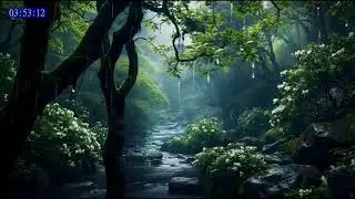 Calm Tropical Forest Rain and River Sounds for Stress Free Living