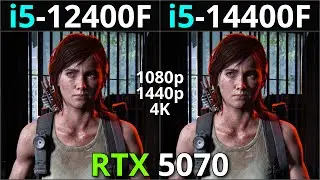 Intel i5-12400F vs i5-14400F | RTX 5070 Gaming Test | 1080p, 1440p, 4K