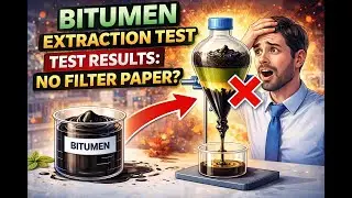 Bitumen Extraction test/Step by Step Lab Procedure/No filter paper -Test failed?