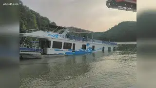 Houseboat capsizes at Lake Cumberland following storm