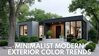 Minimalist Modern Exterior Color Trends | Elegant Home Design Inspiration