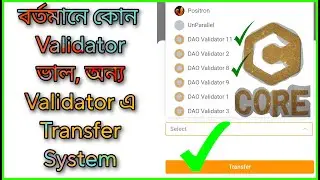 Core coin deligate system new validator