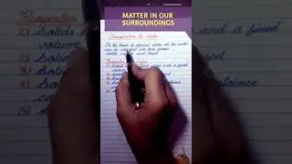 NCERT SCIENCE CLASS 9TH CLASSIFICATION OF MATTER Properties of solids #short #shortvideo #ytshort