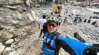 😱Witnessing Old Manali after the flash flood… heartbreaking yet humbling 🙏. #manali #flashflood 😭.