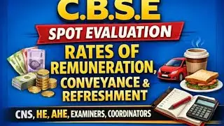 Rates of remuneration || spot evaluation || 2026 || CNS  || AHE || HE ||  Examiners || coordinator  