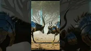 antelop sable vs Nyala #hybrid #animal #edit #shorts