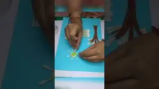 basic ear bud painting for toddlers #youtubeshorts#craftshort#colurful#enjoy#learn#fun#cuttings#art
