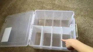 The Artbin Super Satchel Double Deep with Removable dividers Storage Box