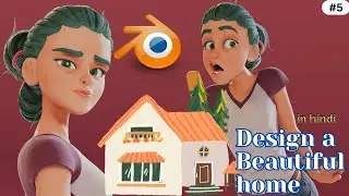 Design a beautiful home in Blender || Blender Course || 3d animation #animation #blender #3danimate