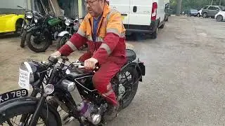 1950 Scott Squirrel 600cc at Andy Tiernans #08174SCT