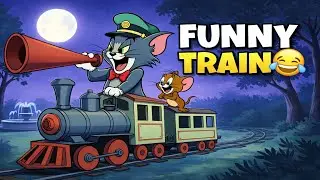 Tom & Jerry Train Cartoon 🚂 | Funny Classic Cartoon Animation | 2D Cartoon Story