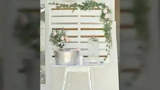 Elegant event decorations / diy wooden backdrop