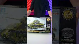 Unboxing the Tamiya Sherman RC tank kit! Have you built one of these yet?#tamiya #sherman