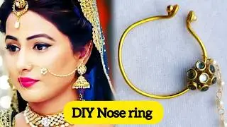 😱How to make Fake Nose Ring #miniartjain8 #youtube #howtomake