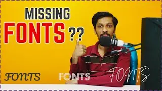 Missing fonts in photoshop or illustrator? How to download and install fonts in your computer?