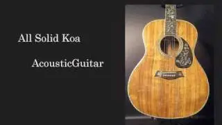 [GUITAR CRAFT]All Solid Koa Acoustic Guitar