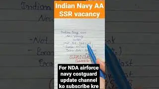Indian Navy Aa, SSR new vacancy update 2022/Navy ki vacancy kab aayegi/nevi vecancy out/Navy vacancy
