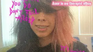 ASMR In my therapist office!  Mouth sounds, body sounds tingle wheel, Fidget toys.