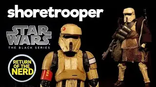 Hasbro Star Wars, Shoretrooper Scarif Spec Ops, The Black Series action figure posing!