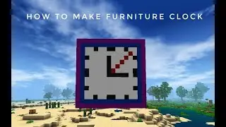 How to make furniture clock mini block craft 3D