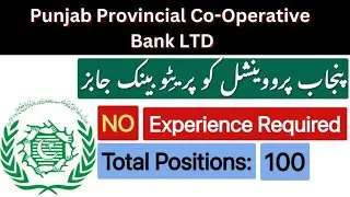 Punjab Provincial Co-operative Bank jobs | PPCBL jobs 2022 | Latest government jobs in Pakistan