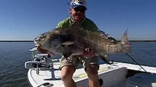 Black Drum Fishing for Trout Redfish with Cajun Fishing Adventures