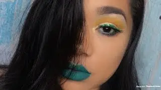 Simple glitter st Patrick&rsquo;s Day eyeshadow tutorial