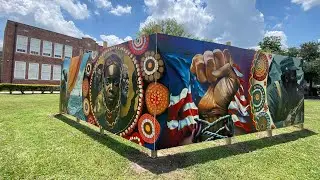 Absolute Equality-Juneteenth Mural Project dedication in Houston TX June 14, 2023