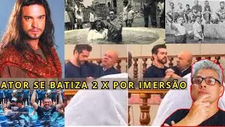 ATOR SIDNEY SAMPAIO SE BATIZA NA CCB; BREVE HISTÓRICO DO BATISMO POR IMERSÃO, ASSUNTO DE MEU LIVRO