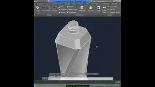 water bottle in AutoCAD #shorts #subscribe #autocad #cad #ytshorts