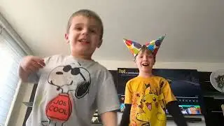 Dylan and Silas and Emmett watching a random YouTube video. I don&rsquo;t know what it&rsquo;s called.