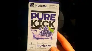 PURE KICK Concord Grape Hydrate ZERO SUGAR LOW CALORIE DRINK MIX Review