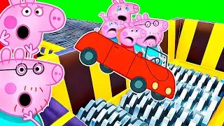 Reacting To PEPPA PIG CAR vs SHREDDER..
