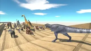 Trying to escape from The Isle Carno NightFall - Animal Revolt Battle Simulator