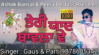 ਤੇਰੀ ਯਾਦ ਬਾਵਲਾ ਵੇ | Teri Yaad Babla Ve | Gaus|