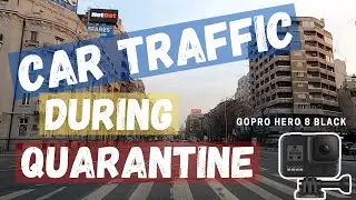 Car traffic in Bucharest - March 27, 2020