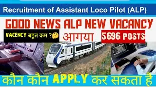 #ALP news vacency आ गया 2024 (Assistant loco pilot) #requrements