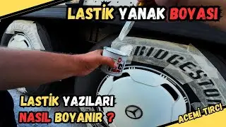 Tır'da Lastik Yanak Yazıları Nasıl Boyanır?