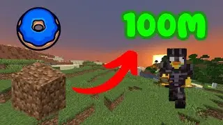 TRADING 1 DIRT BLOCK TO $100M ON DONUT SMP!!!