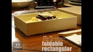 HOPACK | wooden veneer box | foldable rectangular FD-series