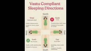 VASTU COMPLIANT SLEEPING DIRECTIONS #vastucompliant #sleepingdirection #vastugyan #vastutips #shorts