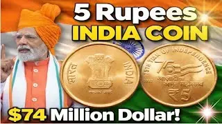 5 Rupees 2022 India Coin Value $10 😲 | Rare Indian Coin | Old Coin Vault