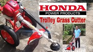 Honda GX35 Engine Trolley Grass Cutter| HONDA Powered Engine| #agriculture #honda#grasscutter #india