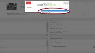 Apply a transaction template to an existing transaction