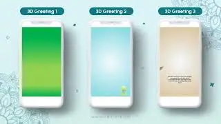 Template Jasa Video Ucapan Lebaran 3D No 1,2,3 , ucapanlebaran.co