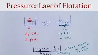 Pressure: Law of flotation | SEE/CBSE