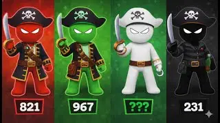 Stickman Party Racing vs Battle Royale vs Pool Games 😂