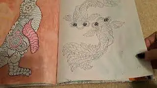 Completed (?) coloring pages- Nov/Dec 2023